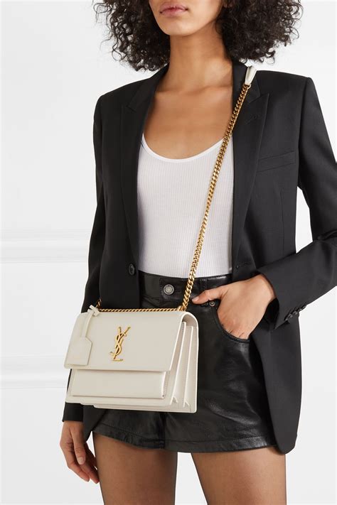 white ysl purse|ysl shoulder purse.